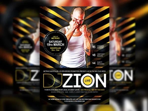 DJ Nightclub Flyer Template 1