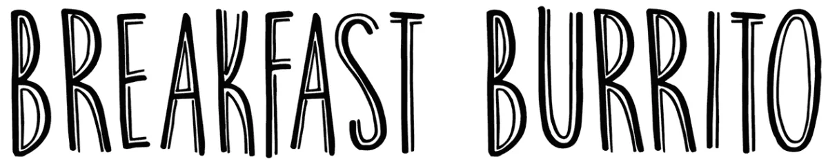 DK Breakfast Burrito Font 1