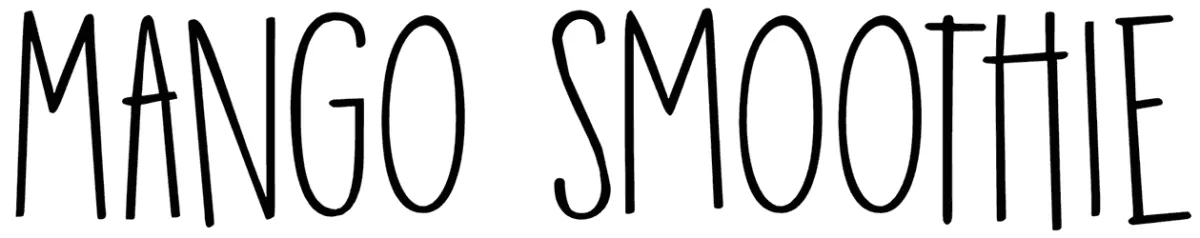 DK Mango Smoothie Font 1