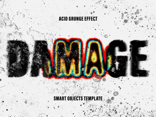 Damage Distortion Text Effect 1