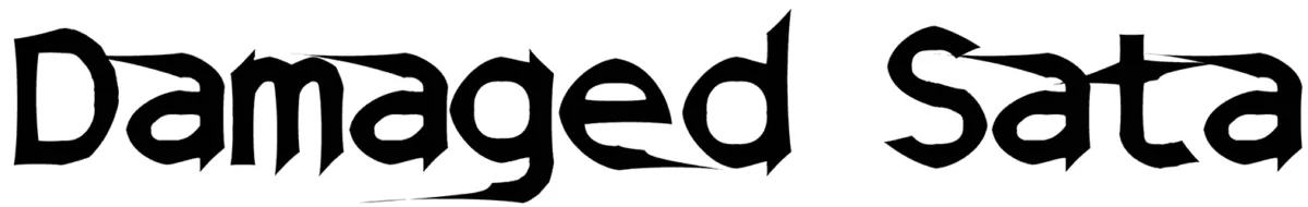 Damaged Sata Font 1