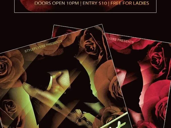 Dark Elegant Tango Night Flyer Template 1