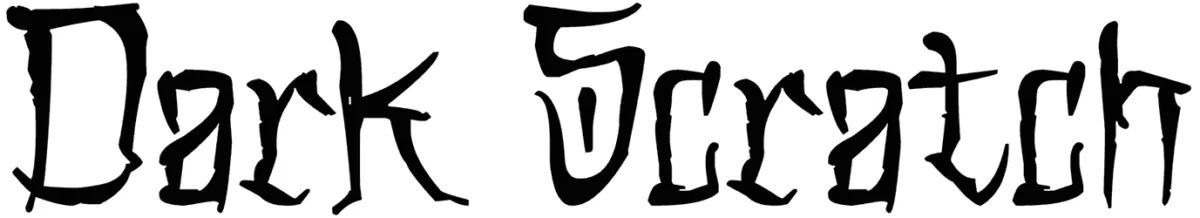 Dark Scratch Font 1