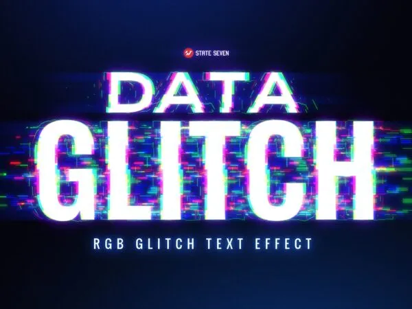 Data Glitch Text Effect 1