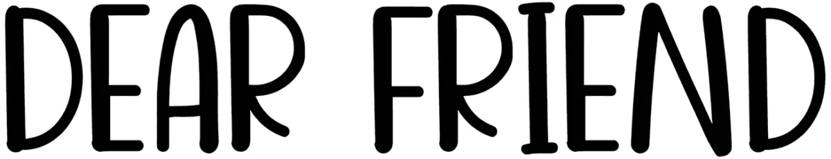 Dear Friend Font 1