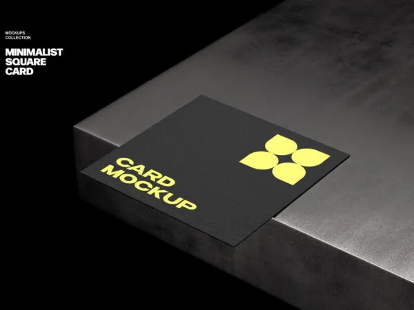 Debossed Paper Card Mockup 1