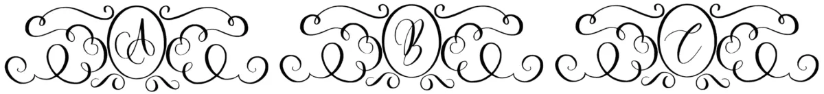 Decorative Monogram Font 1