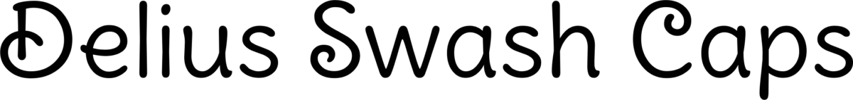 Delius Swash Caps Font 1