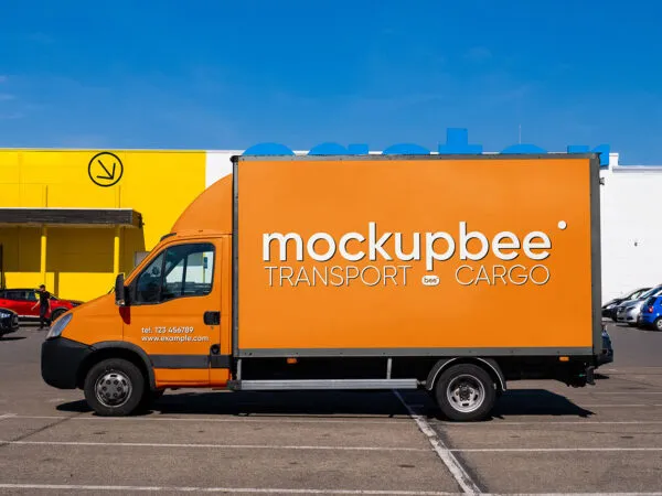 Delivery Car Mockup 1