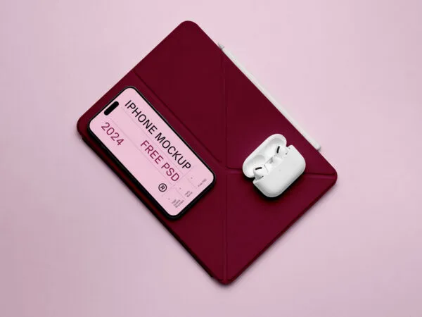 Device with Accessories Mockups 1