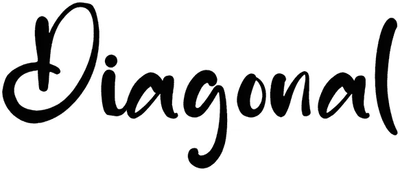 Diagonal Font 1
