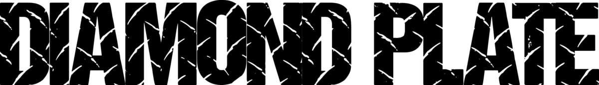 Diamond Plate Font 1