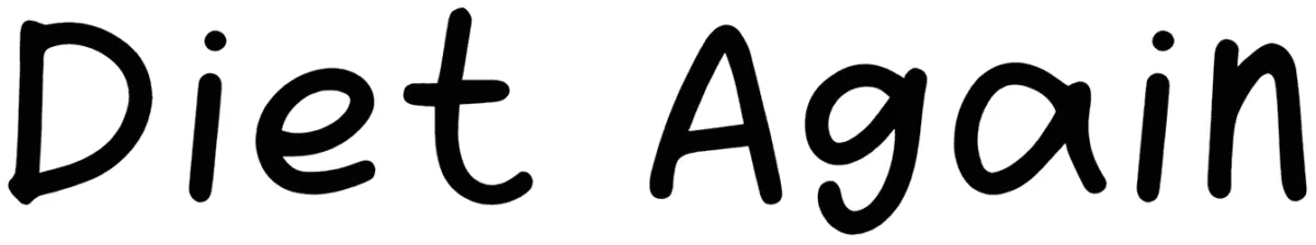 Diet Again Font 1