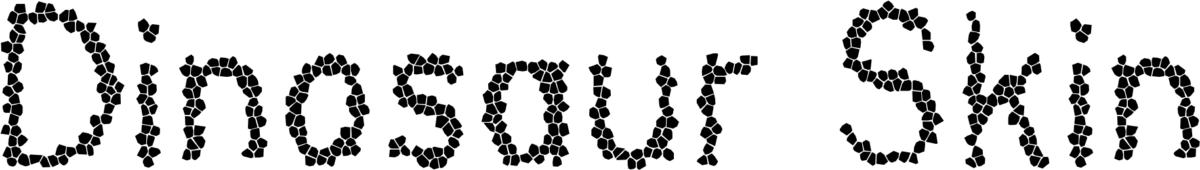 Dinosaur Skin Font 1