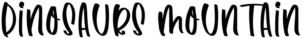 Dinosaurs Mountain Font 1