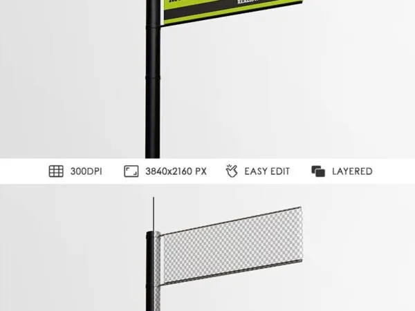 Direction Sign Mockup with Pillar 1