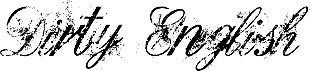 Dirty English Font 1