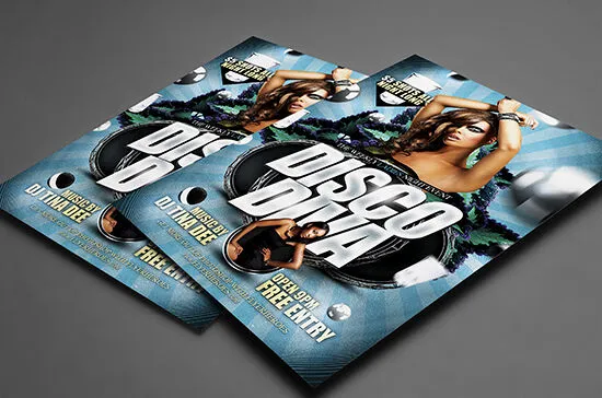 Disco Diva Event Flyer Template 1