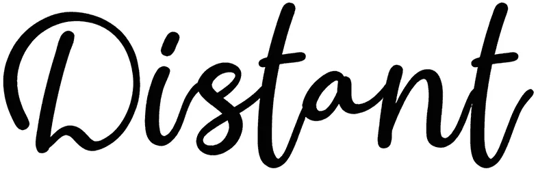 Distant Font 1