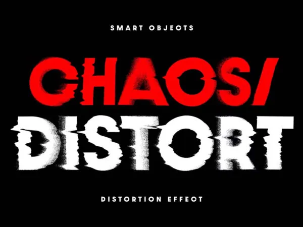 Distortion Text and Graphic Effect 1
