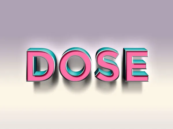 Dose 3D Text Effect 1