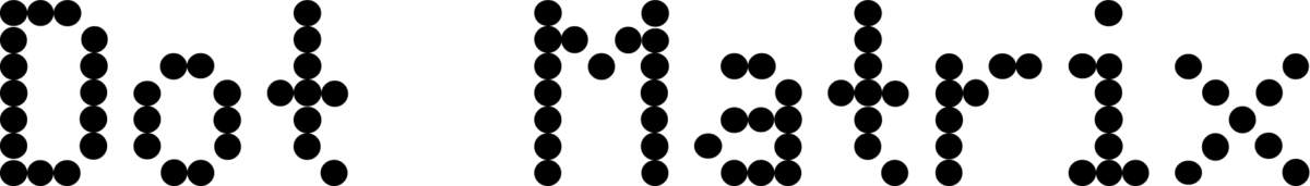 Dot Matrix Font 1