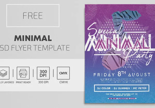 Dots Bold Playful Music Party Flyer Template 1