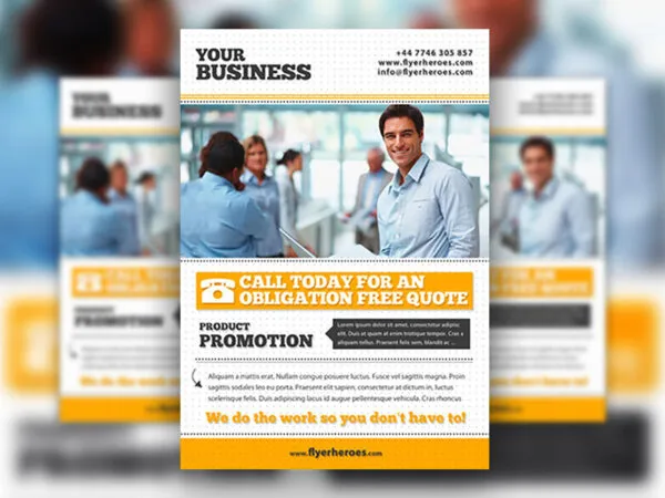 Dotted Modern Corporate Flyer Template 1