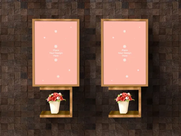 Double Interior Panel Frames Mockup 1