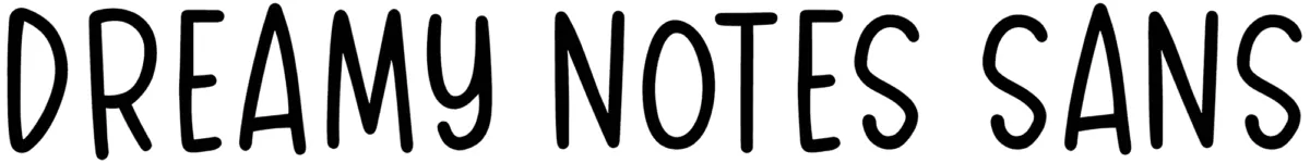 Dreamy Notes Sans Font 1