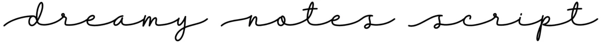 Dreamy Notes Script Font 1