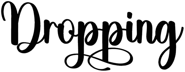 Dropping Font 1
