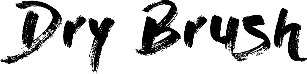 Dry Brush Font 1