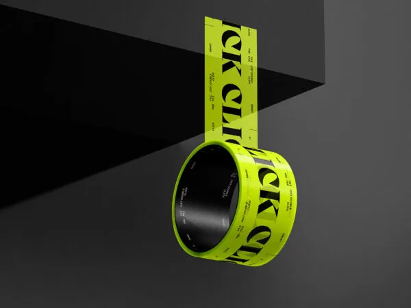 Duct Tape Mockup in Perspective View 1