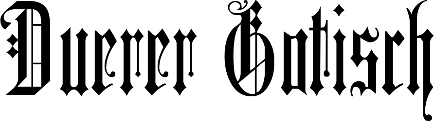 Duerer Gotisch Font 1