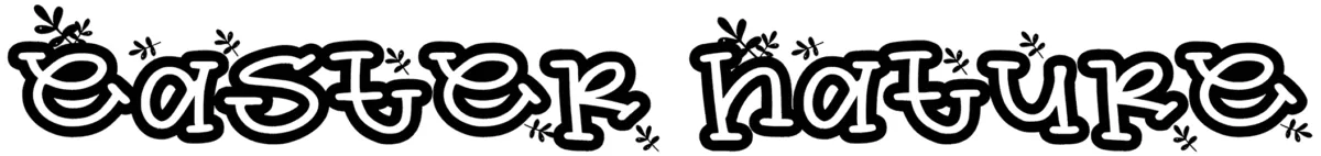 Easter Nature Font 1