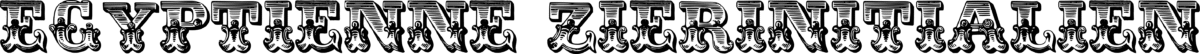 Egyptienne Zierinitialien Font 1