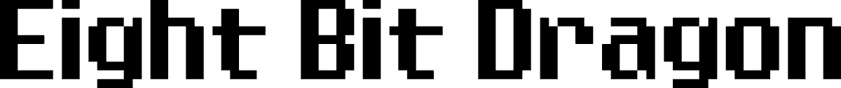 Eight Bit Dragon Font 1