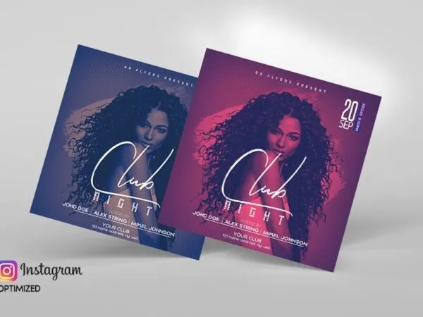 Elegant Dance Club Flyer Template For Instagram Post 1