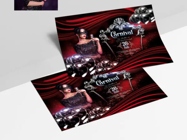 Elegant Horizontal Carnival Event Flyer Template 1