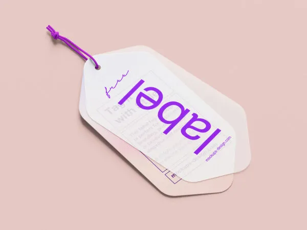 Elegant Label Tag Mockup 1