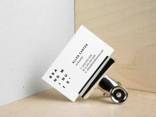 Elegant Life Like Business Card Mockup 1