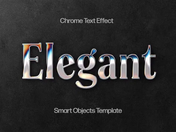 Elegant Metal Chrome Text Effect 1