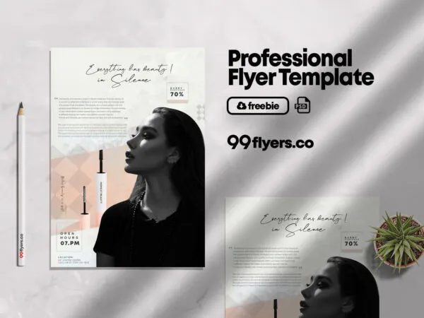 Elegant Modern Makeup Flyer Template 1