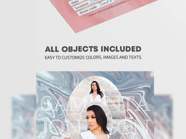 Elegant Modern Pre Wedding Party Flyer Template 1