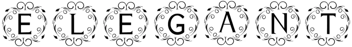 Elegant Monogram Font 1