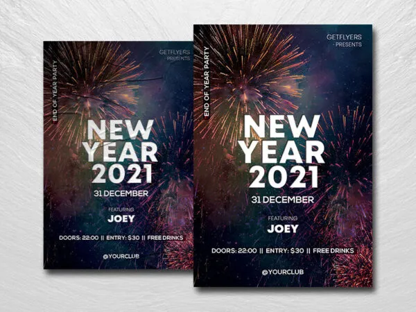 Elegant New Year Flyer Template 1
