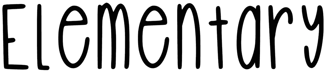 Elementary Font 1