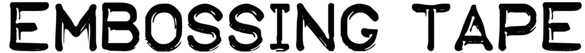 Embossing Tape Font 1