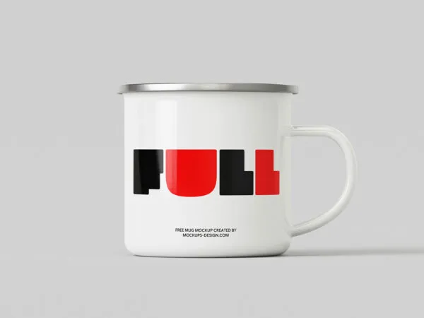 Enamel Mug Mockup in 5 Sights 1